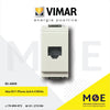 Vimar Idea Telephone Socket | RJ11 Phone Jack 6/4 White | 16335.B | بريز تلفون ابيض