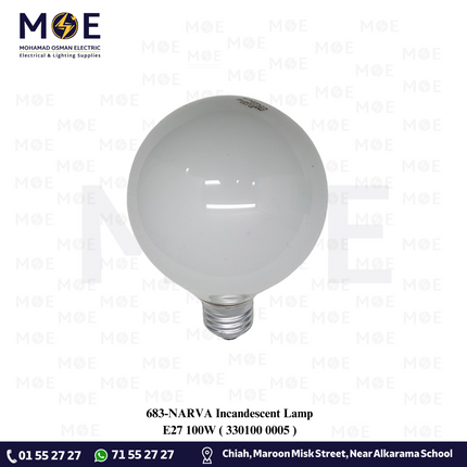 NARVA Incandescent Lamp E27 100W | 330100 0005 | لمبة عادي برم