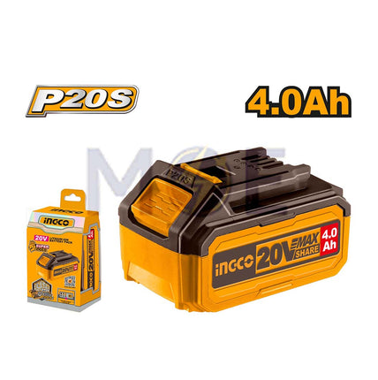 INGCO Lithium-Ion Battery Pack for P20S Power Tools 20V 4Ah | FBLI2002