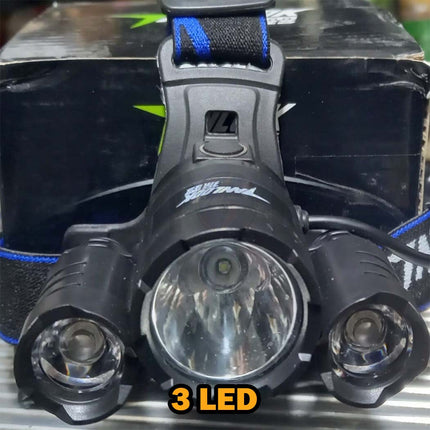 VANLOOK Rechargeable Headlamp 3 LED | 1373/N3/N1