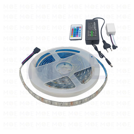 IP65 LED Strip Light RGB 12V 5050 60Led with Remote Control R5mt