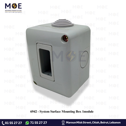 System Surface Mounting Box 1module | بوات ظاهر مفرد