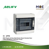 Aelifv IP65 Surface Mount Distribution Board Smoked Door 160x120x90mm 1Rx5module 5module | HT-5Ways | تابلو بلاستيك ظاهر غطا مفيم مطري
