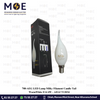 AEG LED Lamp Milky Filament Candle Tail WarmWhite E14 4W | AEGCT12034 | لمبة ليد برم سن رفيع فيلامنت شمعة دنب حليبي ورم وايت