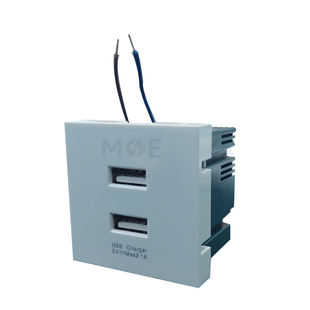 Orient USB Power Supply Unit Charger White 5V 2.1A 2module | F33 | بريز تشريج ابيض