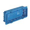AL Habbal Flush mounting box for masonry light blue 6module | علبة مخفية مسدسة ازرق