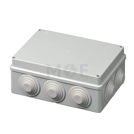 Orient Surface distribution mounting box Rectangle With Cable Gland 255x200x80mm | SM 400C7 | علبة مربعة ظاهرة مع جوان