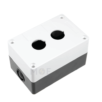 Control Box Push Button 2 Hole 22mm | CBX-02 | علبة ظاهرة مجوزة