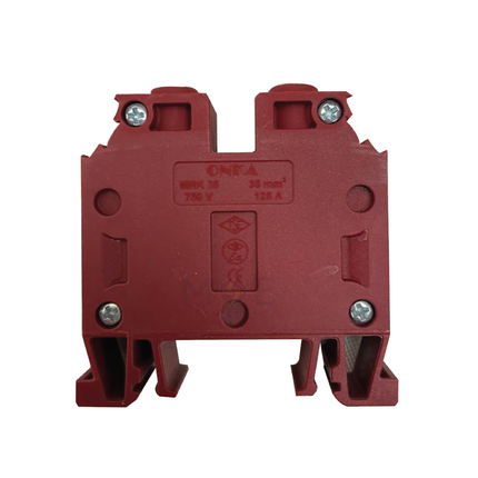 ONKA Rail Terminal Block Red 35mm | ON-MRK 35-RD | جنكسيون سكة احمر