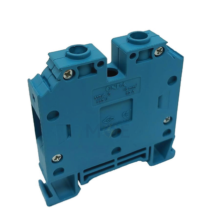 ONKA Rail Terminal Block Blue 6mm | ON-MRK 6-BLU | جنكسيون سكة ازرق