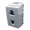 T&J Euro American Socket Outet White 10/16A 2Pin 250V | W8416U | بريز امريكي اوروبي ابيض