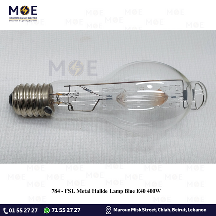 FSL Metal Halide Lamp Blue E40 400W | لمبة متل هالايد برم سن غليظ ازرق