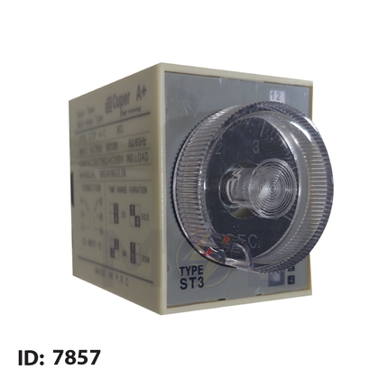 CuperA+Timer Relay 8Pin 12V DC 5s-30min | ST3PA-C 12VDC 5s-30min | ريليه تايمر دولاب