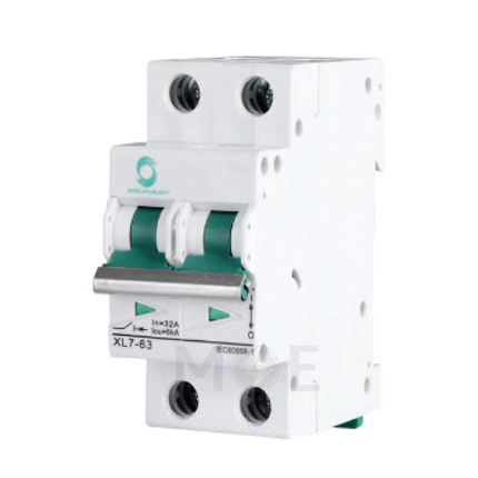 World Sun Light MCB XL7-63 DC 2P 40A | XL7-63 | دجنتور كهرباء مجوز - قاطع كهربائي