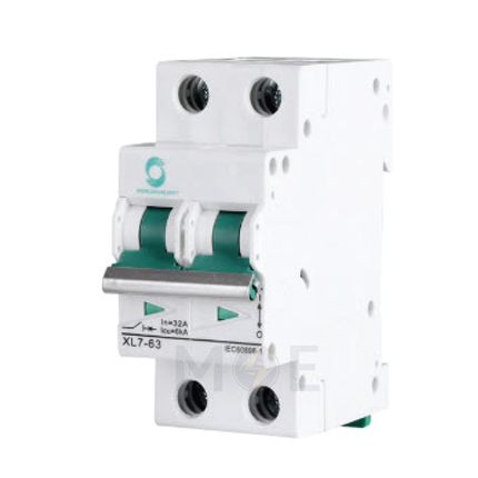 World Sun Light MCB XL7-63 DC 2P 63A | XL7-63 | دجنتور كهرباء مجوز - قاطع كهربائي