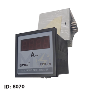 Entes Digital Ammeter Panel Mount 5A 7x7cm | EPM-3 | ساعة امبير على خزانة