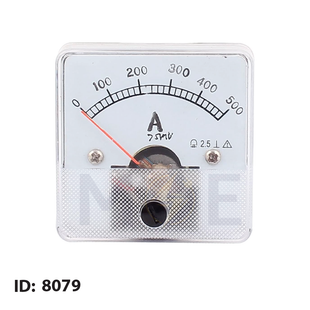 Orient Analog Ammeter Panel Mount 500/5A 7x7cm | DE-72-500/05A | ساعة امبير ابرة على خزانة