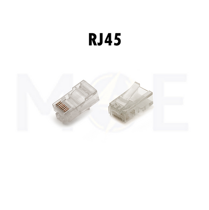 Network Plug Crimp Connector Transparent CAT5e RJ45 8P8C | SS320