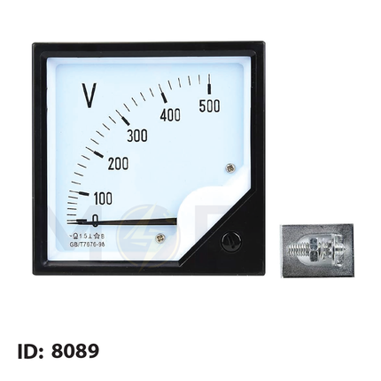 Orient Analog Voltmeter Panel Mount AC 500V 7x7cm | SF72-500V | ساعة فولت ابرة على خزانة