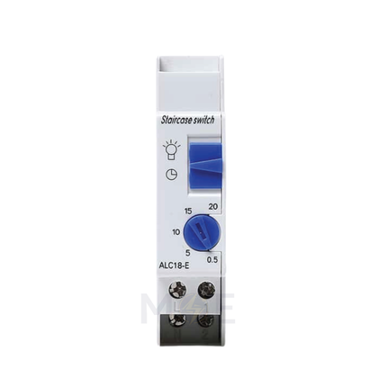SEG Electromechanical Stair Case Timer Switch Din 5-20mins 230V AC 16A 1module | ALC18 | تايمر درج على سكة