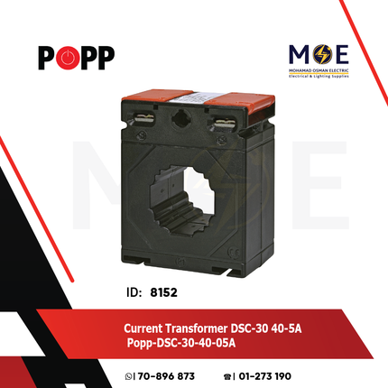 Popp Current Transformer DSC-30 40/5A | DSC-30-40/05A | كعكة