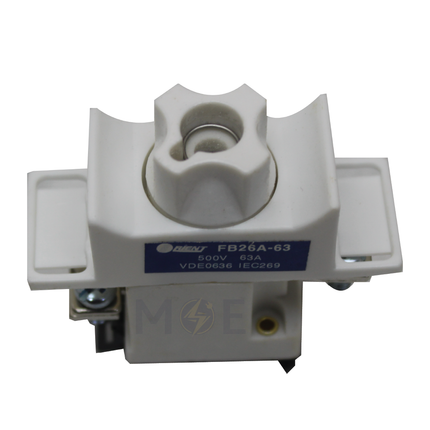 Orient Din Fuse Base for D02 Ceramic Tube Fuse 22x50mm 63A 500VAC | Fuse Port 22x50-FB26A/FA26B D02 | قاعدة بيت فيوز شركة على سكة