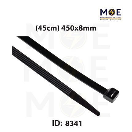 Bandex Cable Tie Black ( 45cm ) 450x8mm | CT-450B-8C | رباط بلاستيك عريض اسود