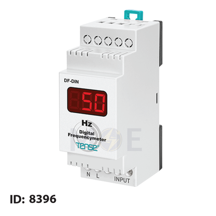 Tense Digital Frequency Meter Din AC 1-500Hz 2module | DF-DIN | ساعة هيرتز على سكة