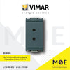 Vimar Idea SELV Socket Outlet for Special Purpose Gray 3+3mm 2P 6A 24V | 16300 | بريز تلفون رمادي