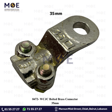 WCJC Bolted Brass Connector 35mm | كوس برغي