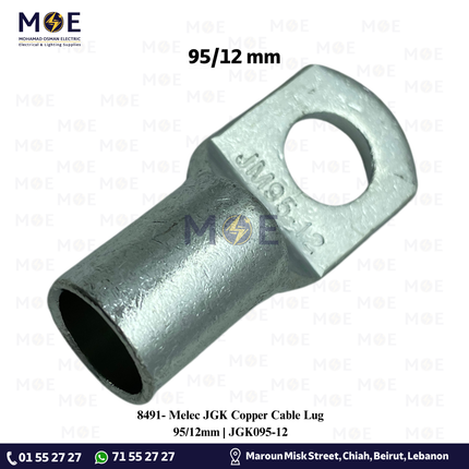 Melec JGK Copper Cable Lug 95/12mm | JGK095-12 | كوس كبس