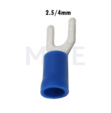 Bandex Insulated Fork Terminal Gray Blue 2.54mm  YF2-4 (2)