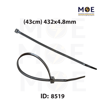 Bandex Cable Tie Black ( 43cm ) 432x4.8mm | 43CT-432-4C | رباط بلاستيك اسود