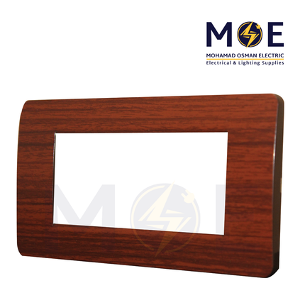 SAS Eco Hams Plastic Cover Plate Aro Topy 4module | Eco-4 101-412 | بلاك بلاستيك ارو توبي