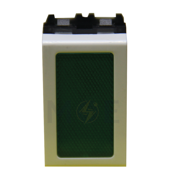 Master White Prismatic Indicator Unit Green 250V 1Module | 6026-Gn | لمبة اشارة ابيض ضو اخضر