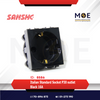 Sanshe Italian Standard Socket P30 outlet Black 16A | KH1219-BL | بريز شوكو ايطالي اسود