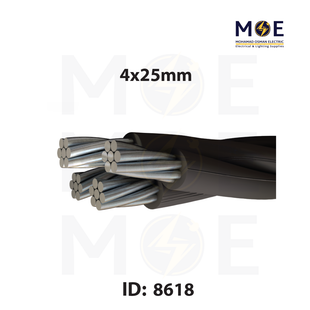 Liban Cables ABC Aluminum Cable ( Torsadé ) | EAXT 4x25mm ( 4x25//E ) | كابل المنيوم تورسدي