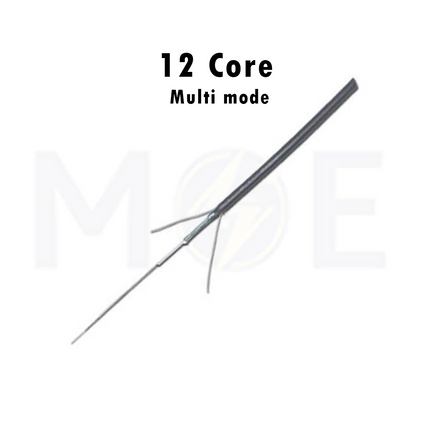Outdoor Fiber Optic Cable Multi mode 12 Core Black 62.5/125 µm