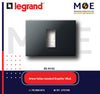 Legrand Arteor Italian standard Square Cover Plate Graphite 1module | 011575222 | بلاك غرافيت