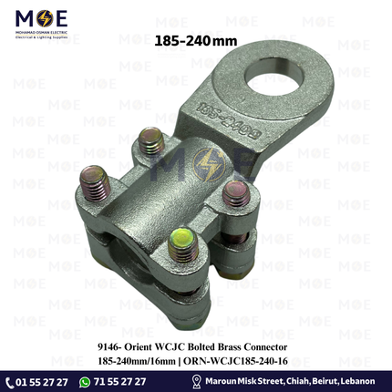 Orient WCJC Bolted Brass Connector 185-240mm/16mm | ORN-WCJC185-240-16 | كوس برغي