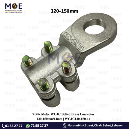 Melec WCJC Bolted Brass Connector 120-150mm/14mm | WCJC120-150-14 | كوس برغي