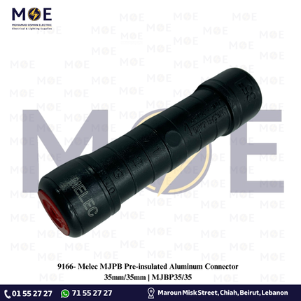 Melec MJPB Pre-insulated Aluminum Connector 35mm/35mm | MJBP35/35 | كوس وصل المنيوم معزول