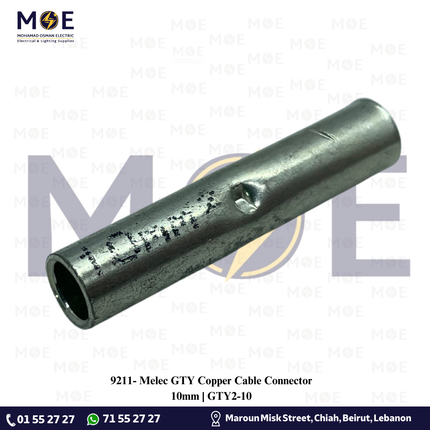 Melec GTY Copper Cable Connector 10mm | GTY2-10 | كوس وصل كبس نحاس