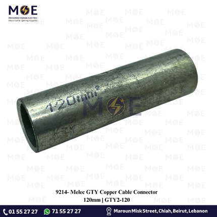 Melec GTY Copper Cable Connector 120mm | GTY2-120 | كوس وصل كبس نحاس