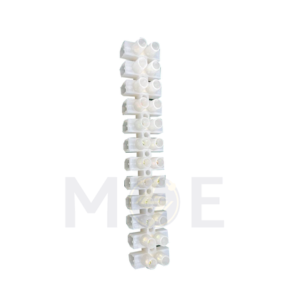 CuperA+ Terminal Block / Strip White 12 Poles 10mm | Plastic terminals-10mm-10A | جنكسيون ابيض