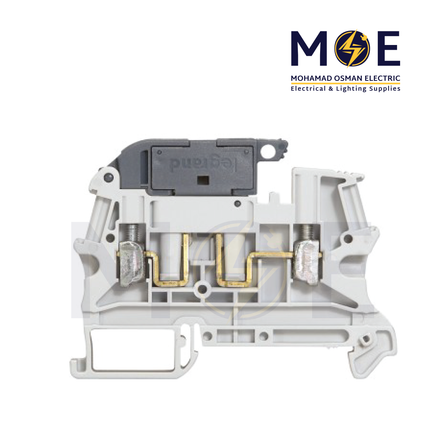 Legrand Rail Terminal Block Fuse port Gray 2.5-6mm | 037181 | جنكسيون سكة بيت فيوز رمادي