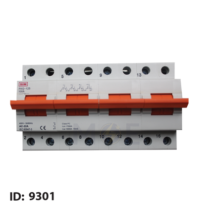 SIM Change Over Switch 4P 100A | FUL-FKG-125-4P-100 | دجنتور هاوس ثلاثة فاز مع نتر - قاطع تحويل كهرباء