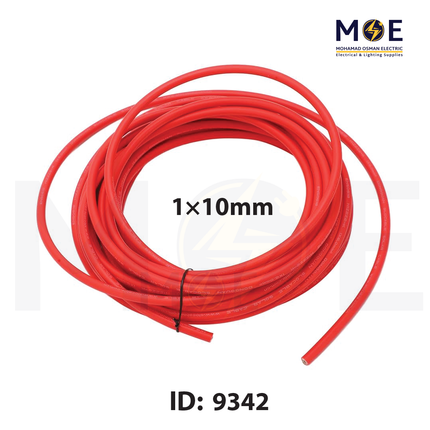 Med Cable Photovoltaic Solar cable | PV Cable Red | PV-XLPE 1x10mm | كابل طاقة شمسية مبروم شعري احمر