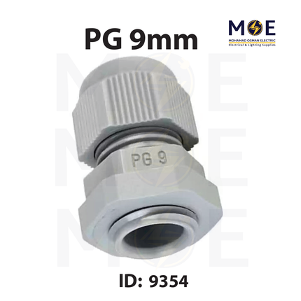 Orient Cable Gland PG9 ( 4mm - 8mm ) | PG9 | برس اتوب للكابل رمادي
