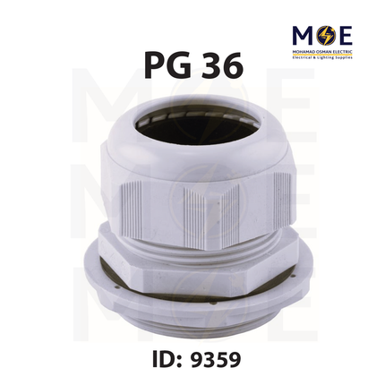 Onka Reksan Cable Gland IP68 PG36 ( 22mm - 32mm ) | PG36 - 9065 | برس اتوب للكابل رمادي